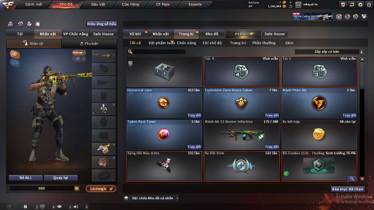 shop acc cf uy tin gia re